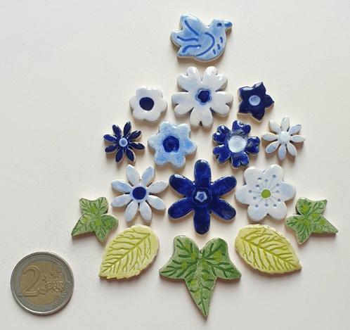 Mozaïek steentjes handgemaakte keramiek bloemetjes, J13, Hobby en Vrije tijd, Knutselen, Nieuw, Materiaal, Verzenden