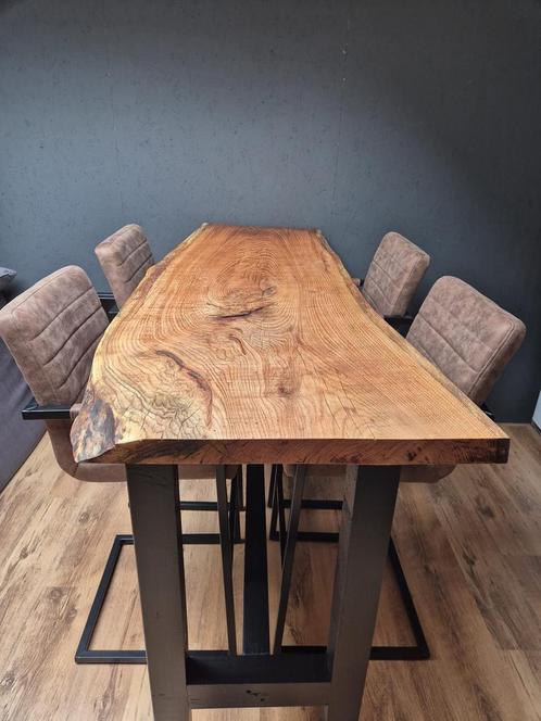 Eikenhouten Eettafel - Uniek Design, Huis en Inrichting, Tafels | Eettafels, Nieuw, 50 tot 100 cm, 150 tot 200 cm, Vier personen