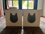 Twee Ikea Kallax kattenhuis wit, Dieren en Toebehoren, Ophalen, Gebruikt, Overige