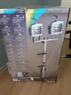 Dubbele bouwlamp op driepoot statief (nieuw), Doe-het-zelf en Verbouw, Bouwverlichting, Ophalen, Lamp met armatuur, 200 tot 500 watt