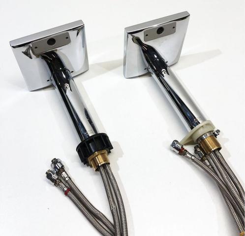 2x HANSGROHE AXOR STARCK X WASTAFELKRAAN HOOG (gebruikt), Doe-het-zelf en Verbouw, Sanitair, Gebruikt, Kraan, Chroom, Ophalen of Verzenden