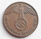 1 Reichspfennig 1939F Nazi Duitsland Oude Munt WO2 Swastika, Duitsland, Ophalen of Verzenden