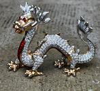 Oliver Weber drakenbeeld met Swarovski kristal draakje, Verzamelen, Swarovski, Ophalen of Verzenden, Zo goed als nieuw