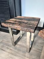 Nachtkastjes driftwood, Ophalen, Zo goed als nieuw, Hout, Minder dan 55 cm