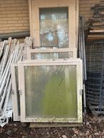 4 raamwerken van hardhout!, Raamkozijn, Zo goed als nieuw, 75 tot 150 cm, Hout