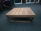 Teakhouten salon tuintafel, Tuin en Terras, Ophalen, Zo goed als nieuw, Rechthoekig, Hout