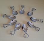 Vintage Amuse Bouche-lepels 9x, Huis en Inrichting, Keuken | Bestek, Ophalen, Gebruikt, Zilver, Los bestek