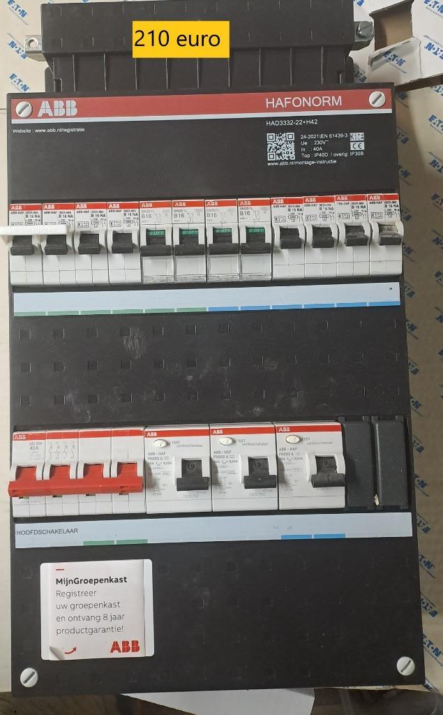 ABB Groepenkasten of meterkasten, Doe-het-zelf en Verbouw, Elektra en Kabels, Zo goed als nieuw, Overige typen, Ophalen of Verzenden