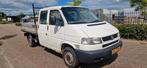 Volkswagen transporter 2.5 tdi pick up 2003 dubbel cabine, Voorwielaandrijving, Stof, Volkswagen, Wit
