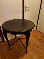 Zwarte tafel diameter 75cm, Huis en Inrichting, Tafels | Salontafels, Ophalen, Gebruikt, 50 tot 100 cm, 50 tot 75 cm