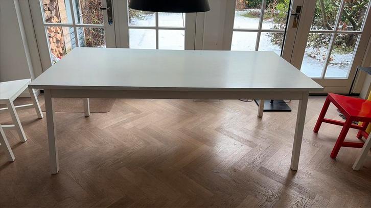 Moooi Eetkamertafel 200x100cm - Wit, Huis en Inrichting, Tafels | Eettafels, Gebruikt, 50 tot 100 cm, 200 cm of meer, Vijf personen of meer
