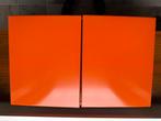 Vintage retro badkamerkast, oranje zwart kunststof, Ophalen of Verzenden, Huis en Inrichting