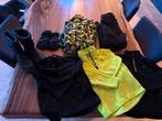 Ski kleding maat 122/128 geel/zwart compleet, Kinderen en Baby's, Kinderkleding | Maat 128, Ophalen, Zo goed als nieuw, Jongen