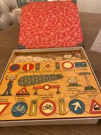 Vintage Houten Puzzel Verkeersborden kolibrie, Ophalen of Verzenden