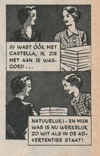 Retro reclame 1949 Castella wasmiddel dames met lakens, Verzenden, Overige typen