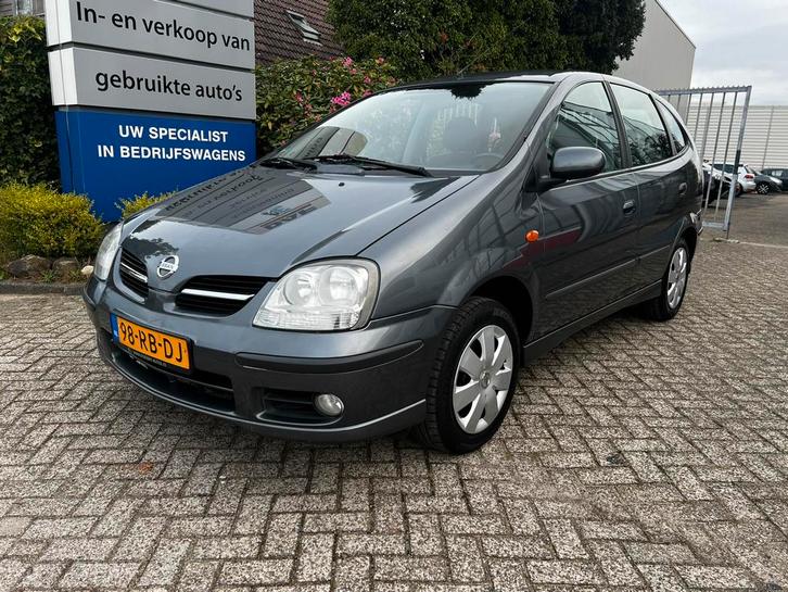 Nissan Almera Tino 1.8 2005 Grijs, Auto's, Nissan, Bedrijf, Almera Tino, ABS, Achteruitrijcamera, Airbags, Airconditioning, Boordcomputer
