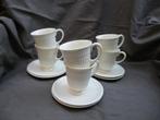 Wedgwood EDME 6 puntgave koffie kop en schotels voor € 18,00, Ophalen of Verzenden, Zo goed als nieuw, Aardewerk, Wedgwood