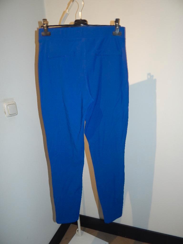 Studio Anneloes kobalt blauwe travel stof broek dikkere stof, Studio Anneloes, Zo goed als nieuw, Maat 36 (S), Lang