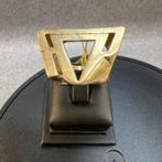 Gouden Ring | 14k | 10.10g | moderne fantasie | 19,5| 364747, Gebruikt, 19 tot 20, Ophalen of Verzenden, Dame of Heer