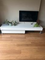 Tv kast, glanzend wit, Ophalen, Gebruikt, 50 tot 75 cm, Minder dan 100 cm