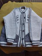 100% IJslandse wollen cardigan trui vest handmade mt 42 xl, Nieuw, Ophalen of Verzenden