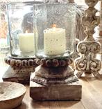 POER GROTE OUDE POER KANDELAAR, Ophalen of Verzenden