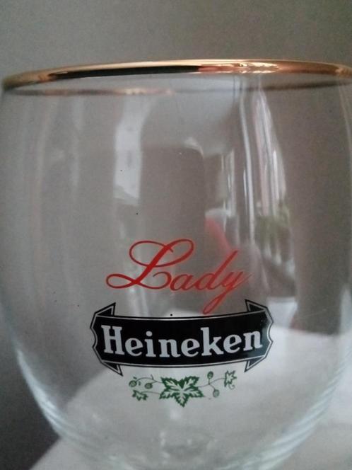 4 Heineken Ellipse Glazen 15cl, Verzamelen, Biermerken, Zo goed als nieuw, Glas of Glazen, Heineken, Ophalen of Verzenden