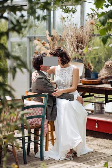 Trouwjurk Bohemian (maat 34/36) beschikbaar voor biedingen