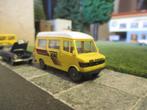 Mercedes Benz TN 307D Bus ( verhoogd ) - Wiking ADAC geel, Hobby en Vrije tijd, Modelauto's | 1:87, Ophalen of Verzenden, Gebruikt