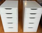 2 x Ikea ALEX ladekast + bureaublad LAGKAPTEN, Ophalen, 5 laden of meer, 100 tot 150 cm, Zo goed als nieuw
