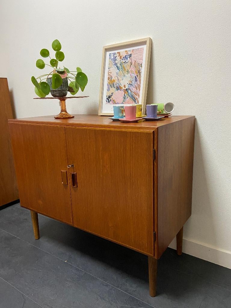 Vintage Deens dressoir van Børge Mogensen, Ophalen, Gebruikt, 100 tot 150 cm, Teakhout