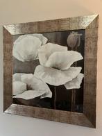 Schilderij met bloemen en brede lijst 70x70, Ophalen