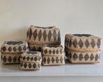 Rotan offermandjes in 3 verschillende patronen, Ophalen of Verzenden, Nieuw, Rond, Riet