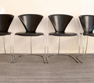4x Italiaanse design stoelen merk Arrben model Linda beschikbaar voor biedingen