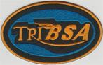 Triumph BSA TriBSA stoffen opstrijk patch embleem, Verzenden, Nieuw