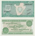 BURUNDI 2007 10 francs #33e UNC, Postzegels en Munten, Bankbiljetten | Afrika, Burundi, Verzenden