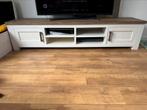 Massief houten TV meubel, Huis en Inrichting, Kasten | Televisiemeubels, Ophalen, Zo goed als nieuw, 200 cm of meer, Minder dan 100 cm