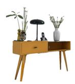 Vintage Dressoir TV Meubel - Geel nachtkastje side meubel, Huis en Inrichting, Kasten | Dressoirs, Ophalen, Gebruikt, 100 tot 150 cm
