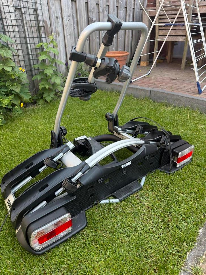Thule EuroWay 923 Fietsendrager -, Auto diversen, Fietsendragers, Gebruikt, Trekhaakdrager, 3 fietsen of meer, Elektrische fiets