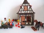 playmobil middeleeuws vakwerkhuis klicky vintage lees beschr, Ophalen of Verzenden, Gebruikt, Complete set