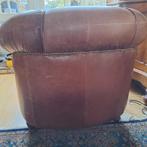 Mooie schapenleren clubfauteuill, Ophalen, Gebruikt, 75 tot 100 cm