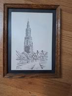 Tekening van de Hellestraat Amersfoort en olv  toren, Antiek en Kunst, Ophalen of Verzenden