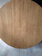 Teakhouten tafelblad - 130 cm, Ophalen, Gebruikt, Landelijk, 100 tot 150 cm