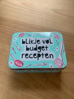 Blikje vol Budget Recepten - Origineel en Inspirerend!, Ophalen of Verzenden, Zo goed als nieuw, Nederland en België, Gezond koken