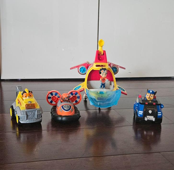 Paw Patrol Set: Vliegtuig, Auto's & Poppetjes, Kinderen en Baby's, Speelgoed | Overig, Gebruikt, Jongen of Meisje, Ophalen of Verzenden