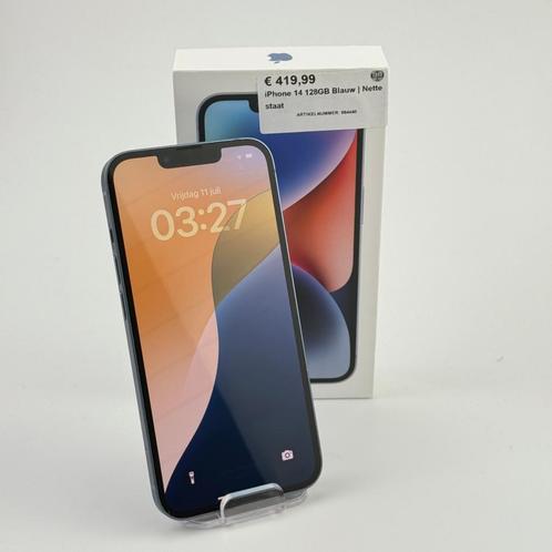 iPhone 14 128GB Blauw | Nette staat, Telecommunicatie, Mobiele telefoons | Apple iPhone, Zo goed als nieuw