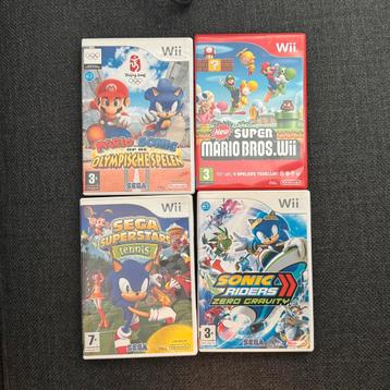 Nintendo Wii game lot Super Mario Sonic spellen games spel beschikbaar voor biedingen