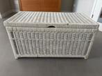 Grote rieten / rotan kist, wit, Ophalen, Overige materialen, Minder dan 50 cm, Gebruikt