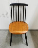Mooie vintage spijlenstoel hout zwart, Ophalen, Gebruikt, Zwart, Eén