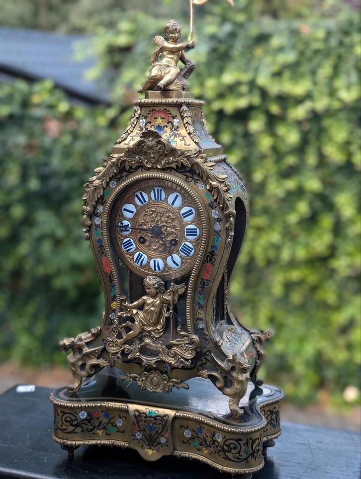 Antieke Boule klok 57 cm hoog €750, Antiek en Kunst, Antiek | Klokken, Ophalen